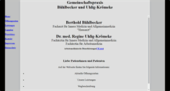 Desktop Screenshot of praxis-buehlbecker.de