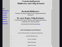 Tablet Screenshot of praxis-buehlbecker.de